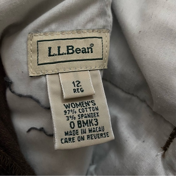 L.L. Bean Brown Corduroy Regular Straight Leg Pants - Picture 4 of 6